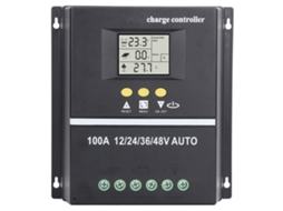 Controlador de Carga Solar MPPT 100A com USB e LCD Retroiluminado