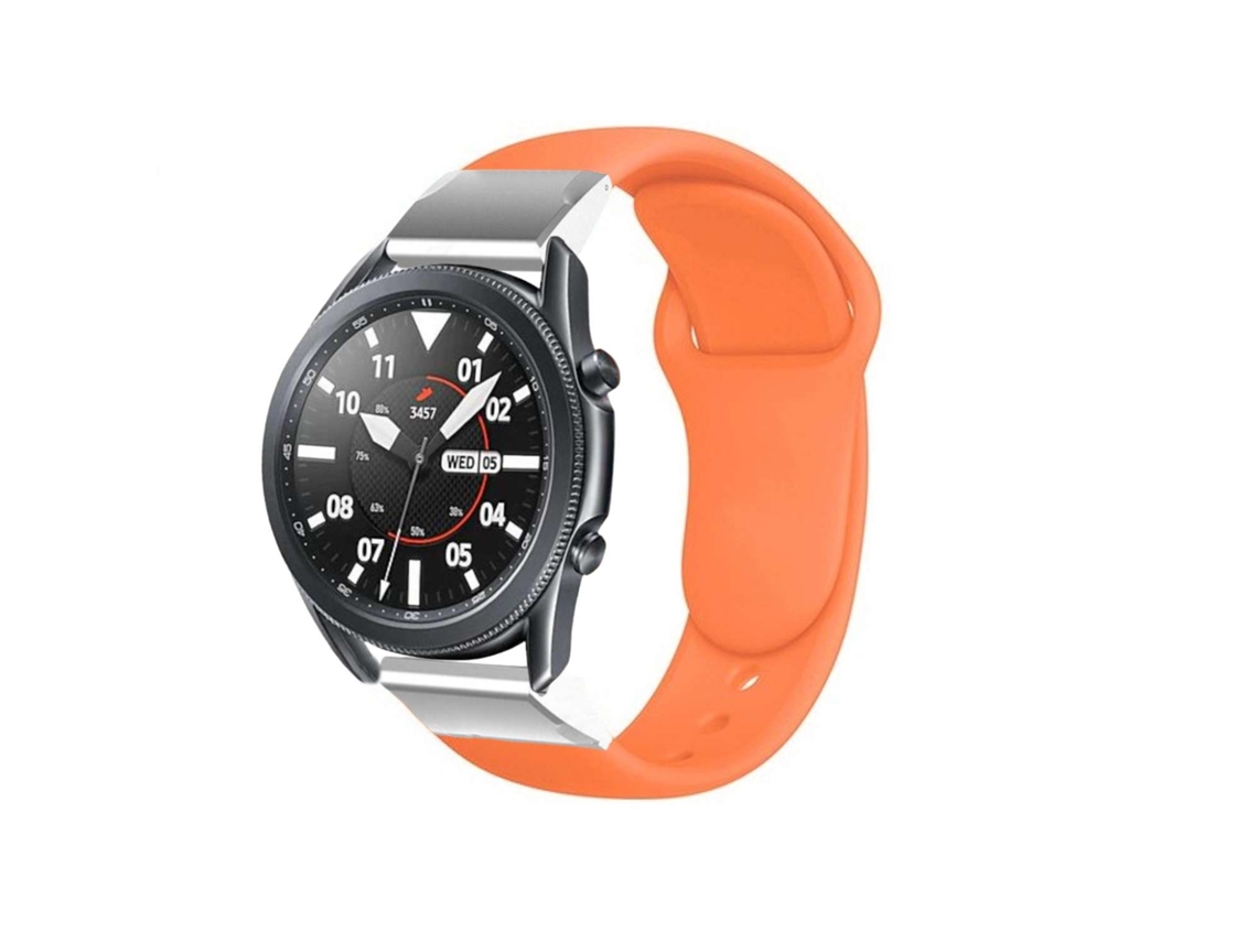 Bracelete Pulseira Silicone Suave para Gramin Fenix 6 Edição Pro Solar Laranja