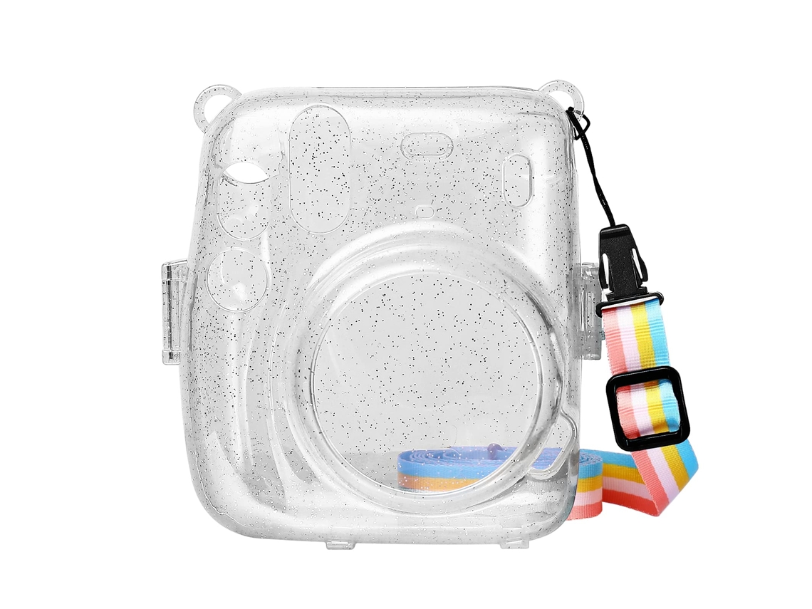 Capa Protetora Câmera Instantânea Instax Brilhante Alça Para Etc Corolla Ehstmind Rígida Multicor
