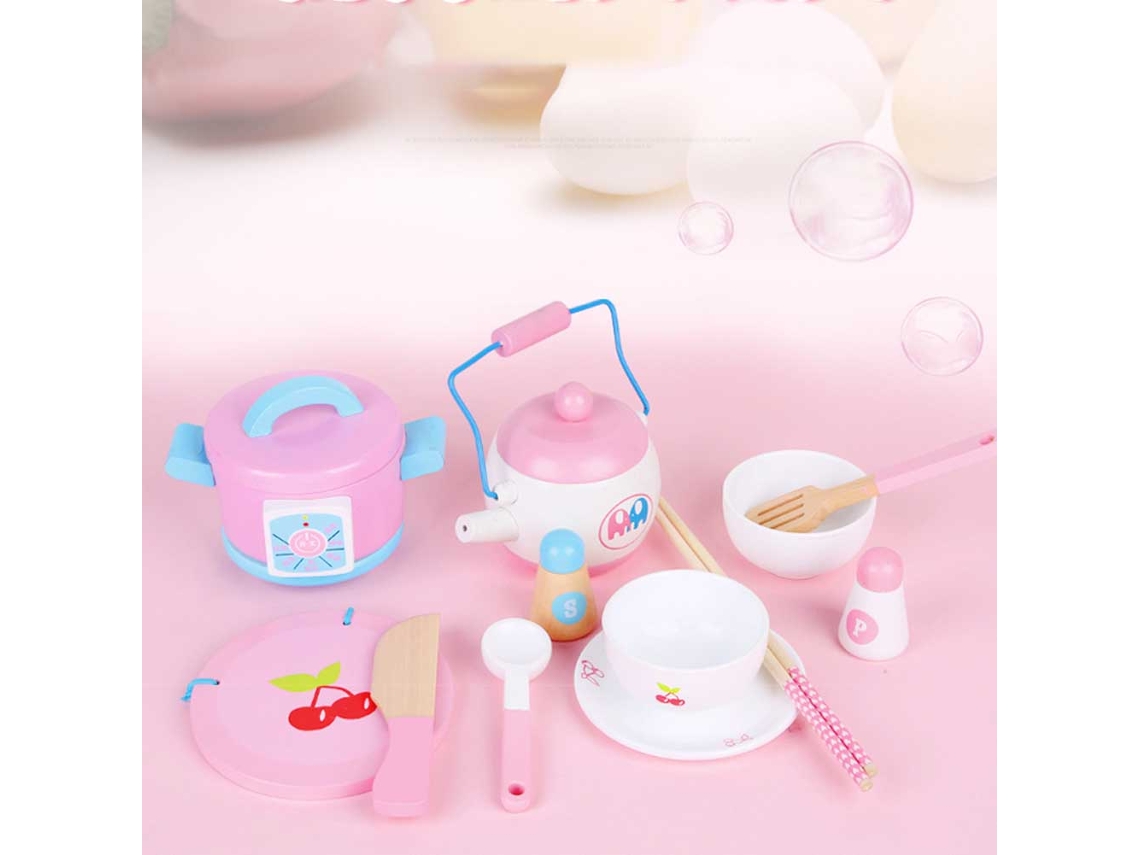 Primerox 14pcs Brinquedo de Cozinha Simulação para Crianças Jogo Educativo de Cooking com Ferramentas de Cozinha