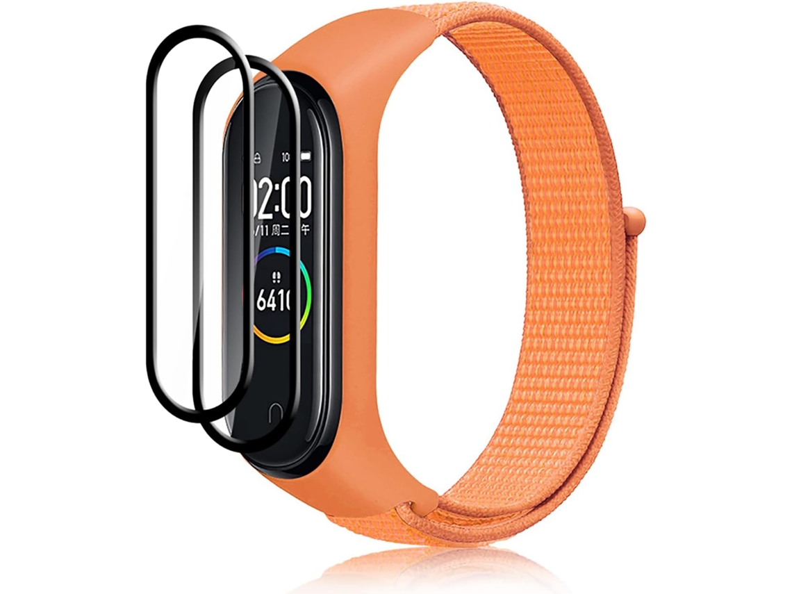 Conjunto de Correias Mi Band Faixa Substituição Trançada Proteção para Xiaomi Xiaomi Band 7 HONGWE. (2un)