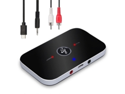 Adaptador De Áudio Bluetooth 5.0 Com Receptor E Transmissor, Com Cabo Rca De 3,5 Mm.