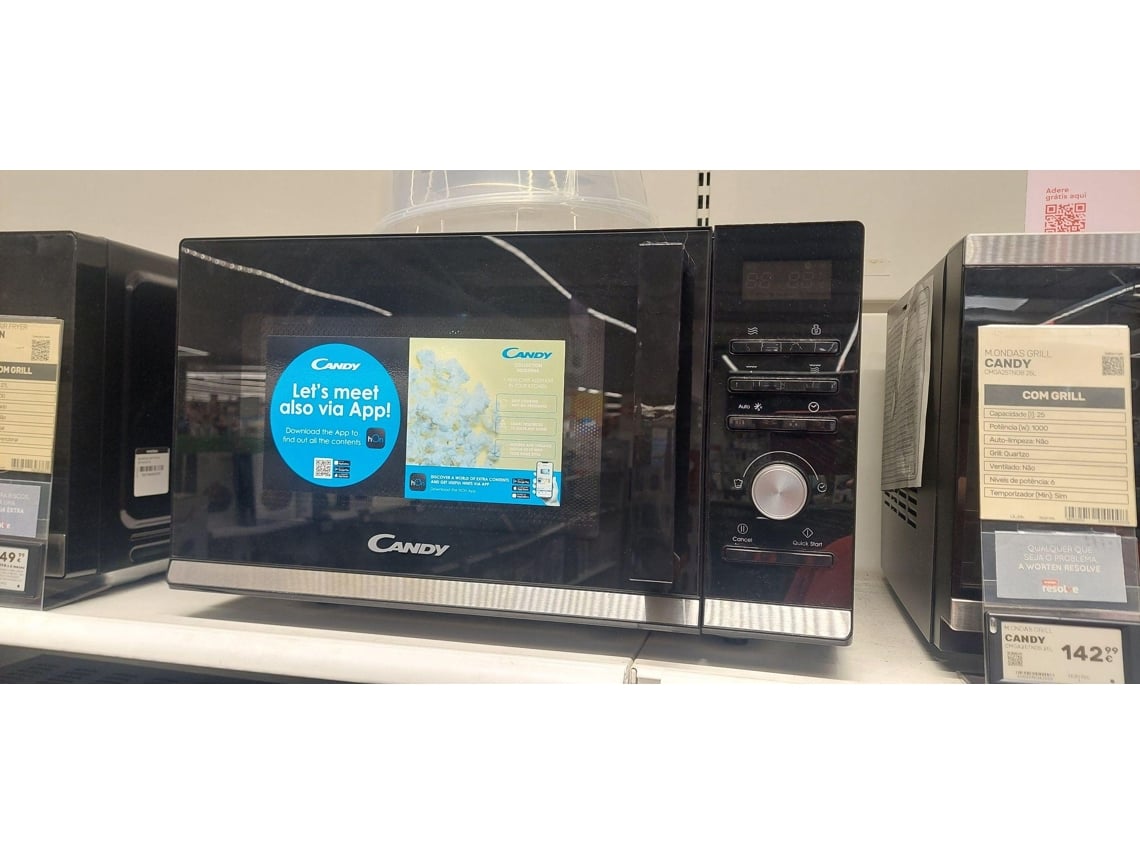 Microondas CANDY CMGA25TNDB (Outlet Caixa Aberta - 25 L - Com Grill - Preto)