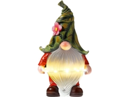 Estátua de Gnomo de Resina com Luz NOVA LINE
