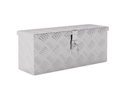 Caixa de Armazenamento de Alumínio com Fechadura 50x15,5x20,5cm S/MARCA