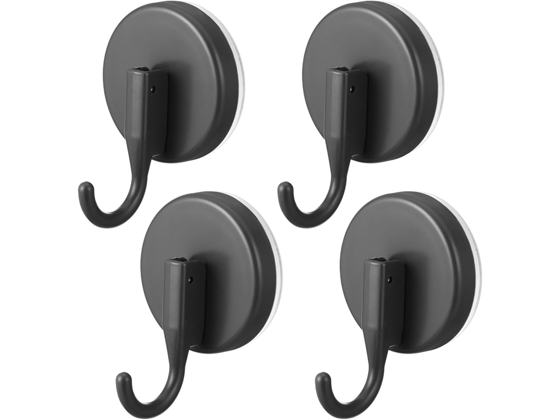 Conjunto De 4 Ganchos Sucção Para Chuveiro E Banheira, Sem