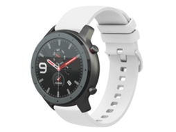 Bracelete de Smartwatch para Amazfit GTR 47mm 22mm de silicone macio de cor sólida (branca)