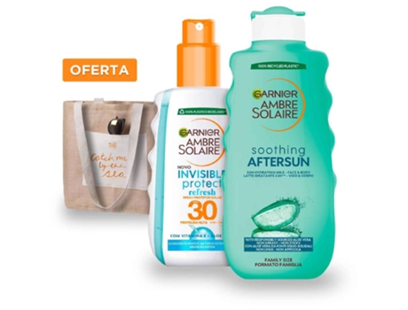 Conjunto Proteção Solar e After Sun Tamanho Familiar + Oferta Saco de Praia