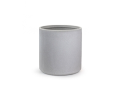 Vaso De Resina Para Interior E Exterior Para Plantas, Desenho Cilíndrico Redondo D.36x35h Modigliani Bege