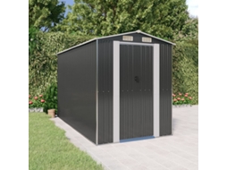 Vidaxl Abrigo De Jardim 192x357x223 Cm Aço Galvanizado Antracite