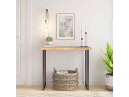 Vidaxl Tampo De Mesa Retangular Borda Viva 80x40x3,8 Cm Acácia Maciça