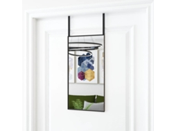 Vidaxl Espelho Para Porta 30x60 Cm Vidro E Alumínio Preto