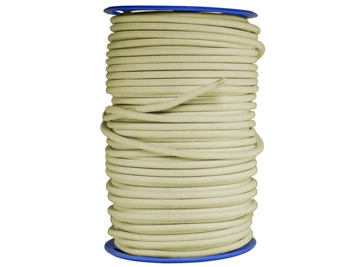 Corda Elástica Marfim 100 Metros Qualidade Profissional Cabo Elástico 9Sw Diâmetro 9 Mm - Fabricado na França TECPLAST