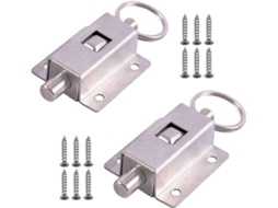 2 cerrojos automáticos de resorte, acero inoxidable 304, con tornillos, para puertas y ventanas | S/MARCA
