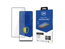 Película De Vidro Temperado 3mk Hardglass Max Preta Para Proteção De Tela Do Honor 70.