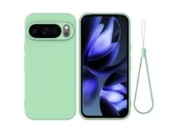 Capa Panoona Para Google Pixel 10/10 Pro Silicone Tpu, Superfície Macia Verde