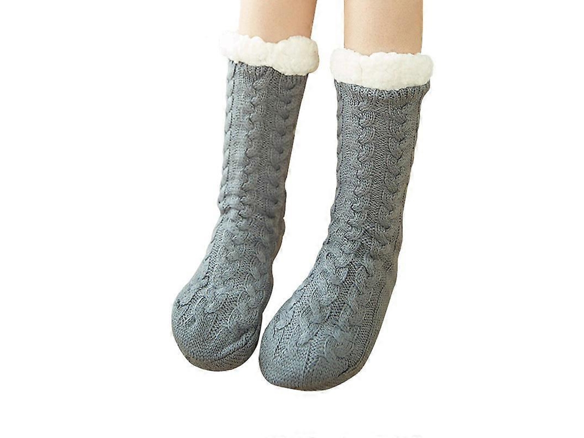 Meias Chinelos Femininos Felpudas, Macias, Fofinhas E Aconchegantes Para O Inverno, Em Fleece, Grossas, Confortáveis​​e Antiderrapantes, Perfeitos Para Par