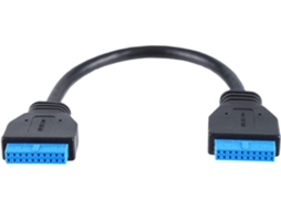 Cabo Extensor Usb 3.0 De 19 Pinos Com 1 Para 2 Conectores Extensão