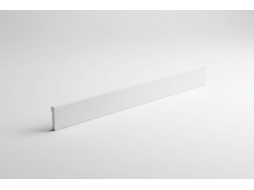Azulejo Porcelânico Branco Mate 60x8x9,5 Cm Plinthe / Boîte 12 Unidades