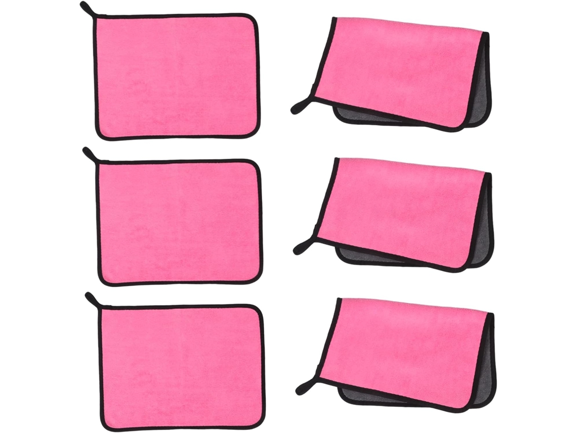 Conjunto De 6 Panos Limpeza Microfibra, Ideais Para Carros, Suvs, Casas E Oficinas. Toalhas Grossas Macias Limpar Vayotoy