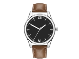 Relógio Masculino Casual de Pulseira de Couro Pu com Movimento de Quartzo (5)
