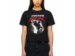 Rockinstone Cocaine Bear In Circle Black Adult T-shirt Size:xl