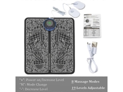 Tapete Massageador De Pés Elétrico Tens Almofada Dobrável Massagem Estimulação Muscular Fisioterapia Terapia Física Salud