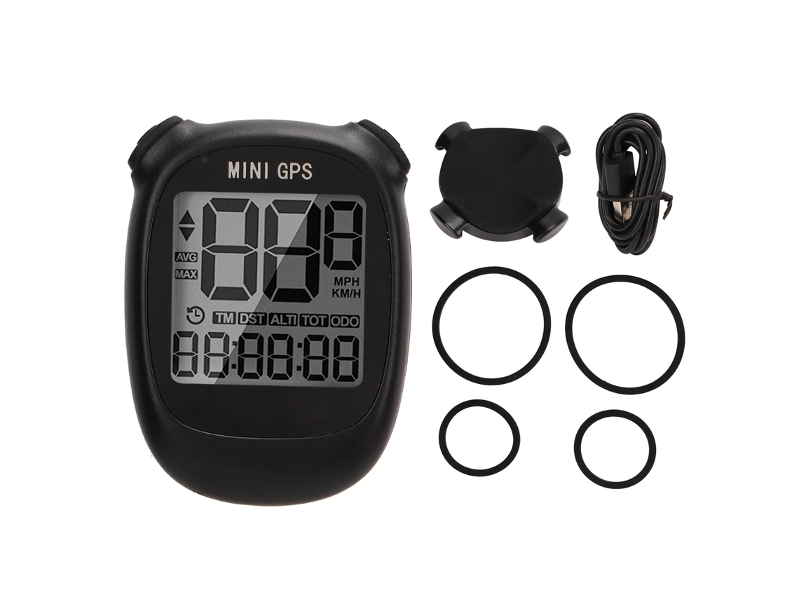 Business velocímetro de Bicicleta com Gps Sem Fio, Display Grande, Iluminado, Preto