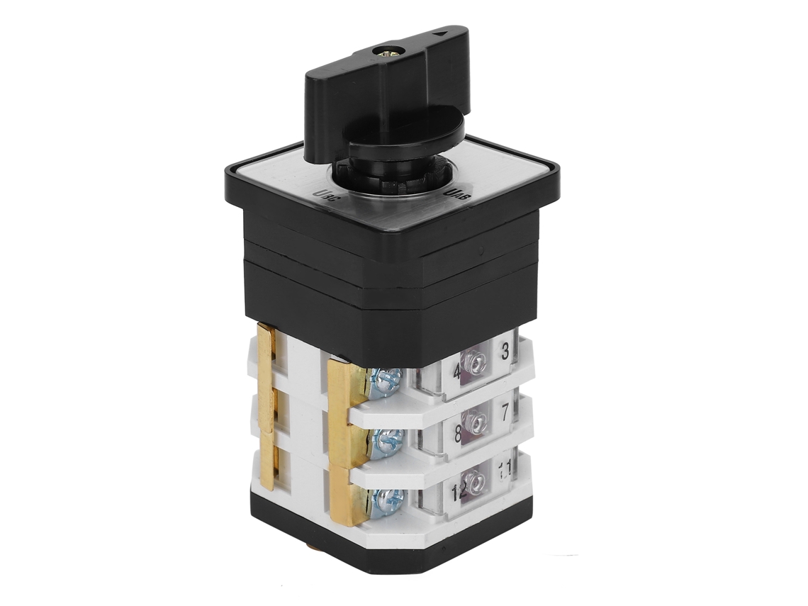 Interruptor Rotativo Universal Elétrico Cam Lw12d‑16yh3/3 220v‑380v 16a 4 Posições