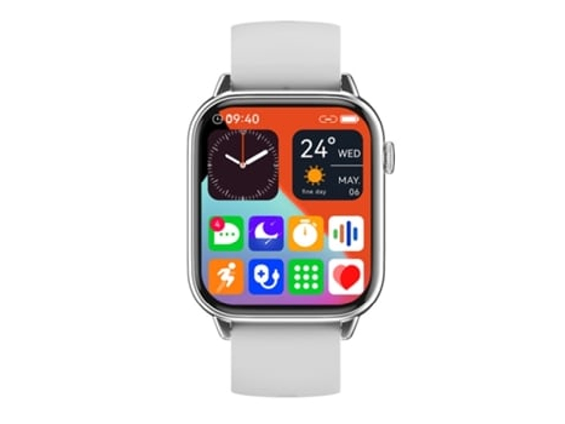 Smartwatches Tela Hd de 1 9 Polegadas Proteção Contra Poeira e À Prova D'Água Ip68 Prata AUJEZON
