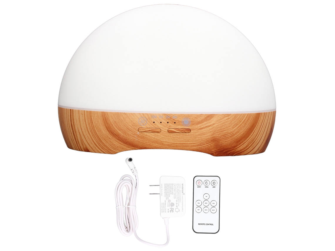 Difusor de Óleo Ultrassônico 300ml Umidificador de Ar com Luz Colorida e Cronometragem para Casa Escritório 100 240v