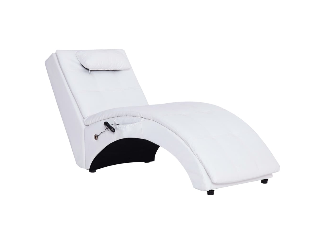 Chaise Longue, Chaises Longues Vidaxl Branco Tecido