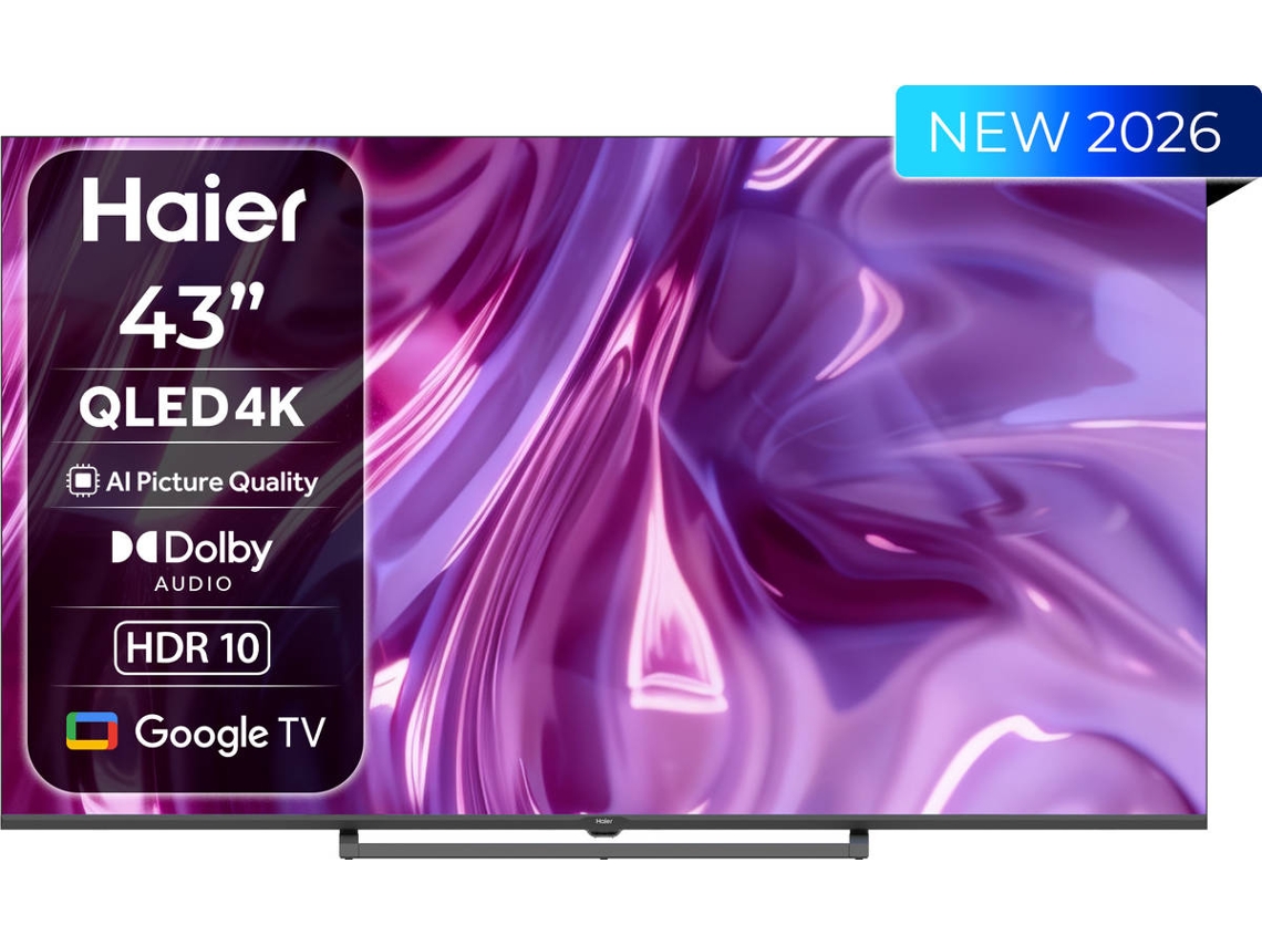 TV HAIER S80 H43S80GUX (QLED - 43'' - 109 cm - 4K Ultra HD - Smart TV)