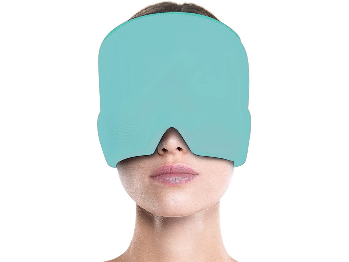 Gorro para Enxaqueca, com Gel Refrescante e Bolso de Gelo AQUAFORGE