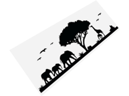 Adesivo De Parede Removível Com Animais Da Selva Para Decoração Da Sala De Estar.
