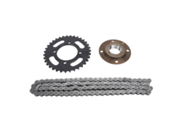 Mali kit de engrenagem e corrente 420, 76 links, traseira 35d, aço, para moto e kart