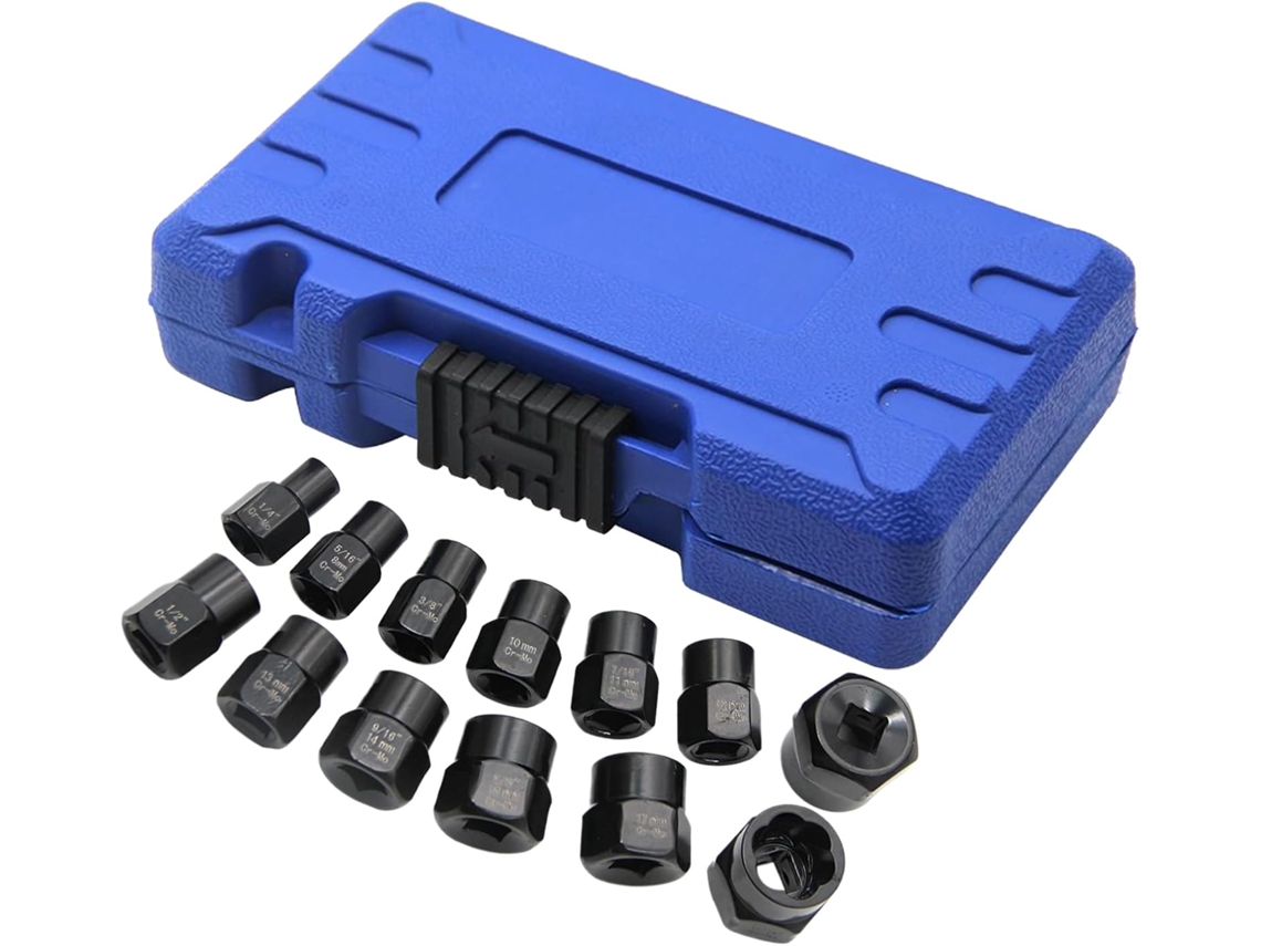 Kit De Extratores Parafusos Com 13 Ferramentas E Chaves Impacto