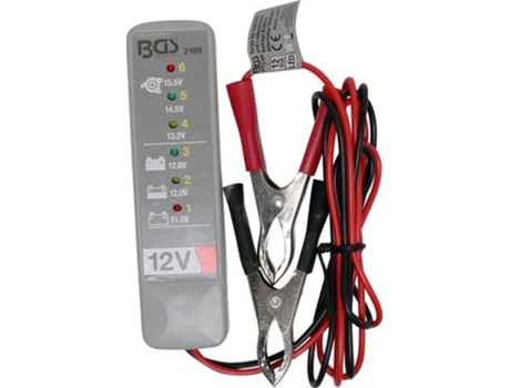 Bgs Technic 2189 Aparelho de Teste de Baterias Preto Cinzento Vermelho
