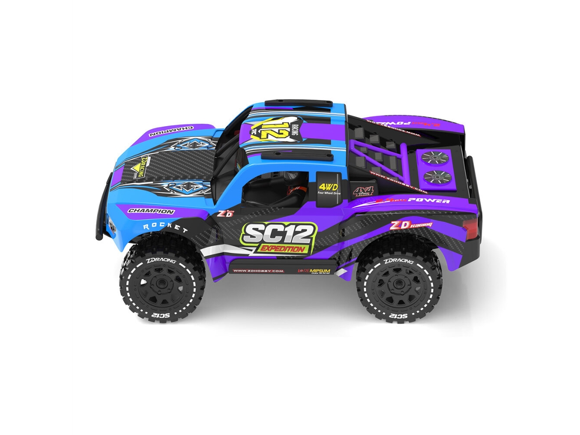 Roxozd Racing Sc12 Rtr 1/12 2.4g 4wd 75km/h 3s Brushless Short Course Liga Alumínio Led Amortecedor Óleo Diferencial Brinquedo MDUG