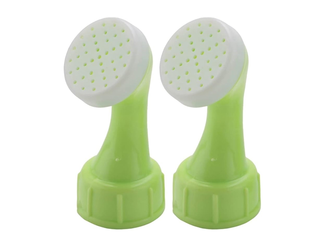 KOFIHETY Regador Com Tampa Em Sprinkler Para Jardim, Cabeça De Irrigação Em Pvc Para Garrafas Plásticas (2pcs) (verde Branco)
