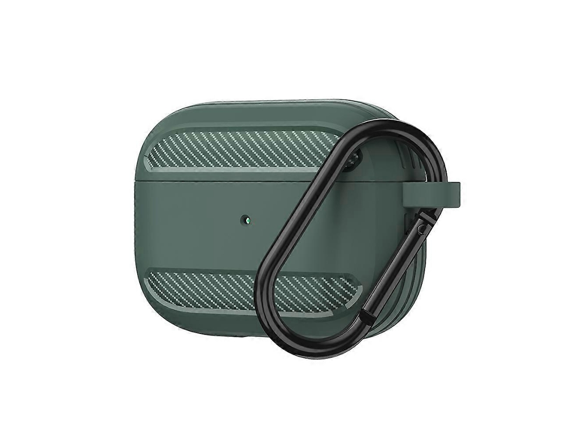Camada protetora de TPU com fibra de carbono resistente a impactos para celulares Sem Fio AirPods Pro GIECY