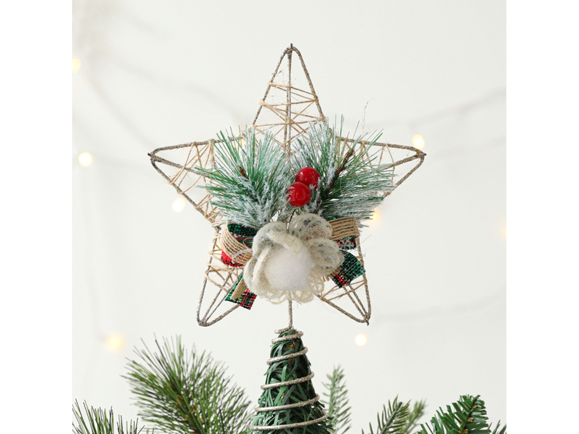 Laxiscreed Estrela De Natal Gold B Style - Ornamento Decorativo Leve De 46g Para Decoração Natalícia