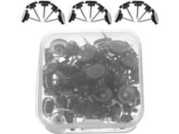 Tachinhas Portáteis, Ideas and Fáceis de Saver in Tables Notices Desk, Made of Black Plastic, Packed with 1 Box