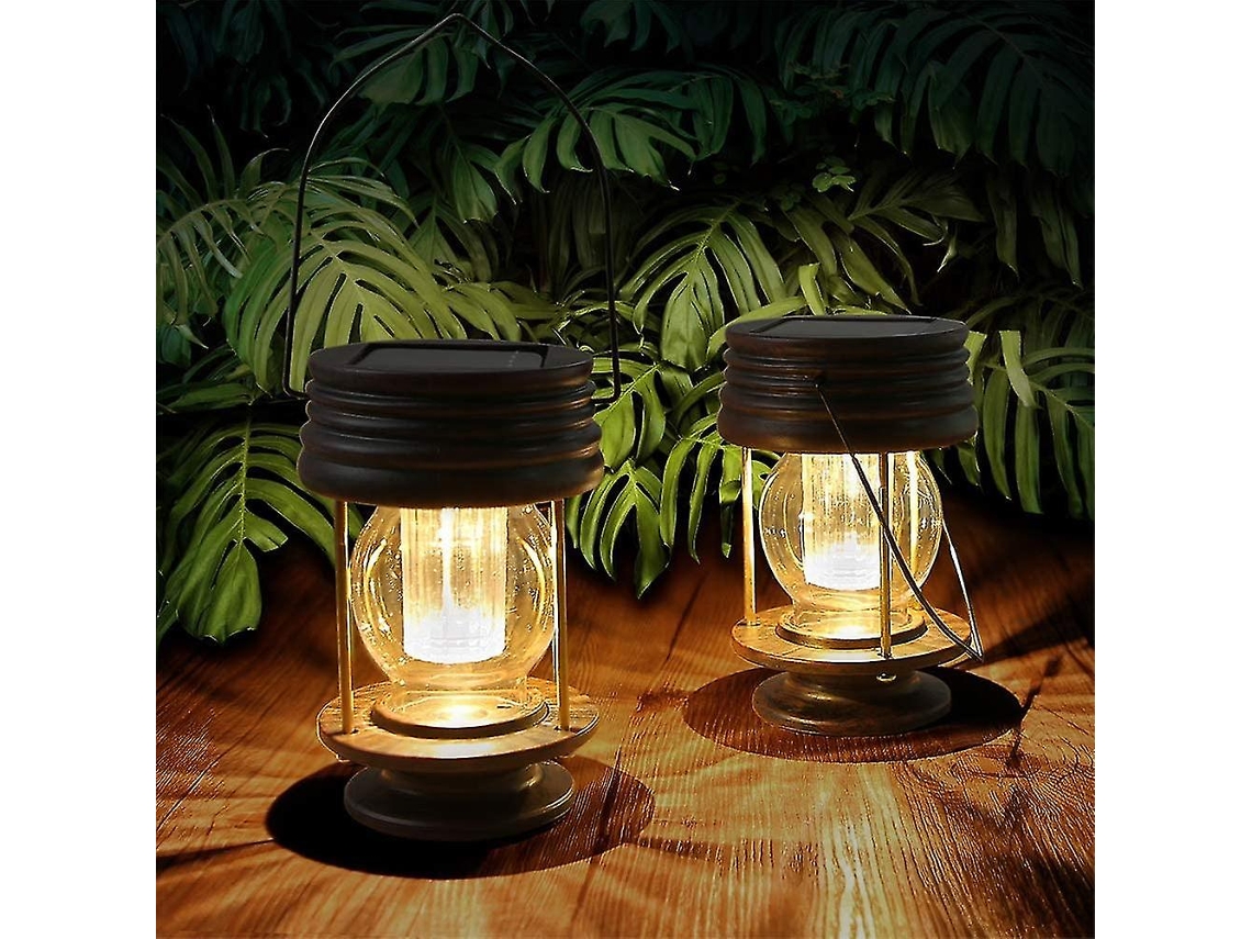 Luzes Solares Suspensas Para Jardim Ao Ar Livre Pacote Com 2 Luzes Solares À Prova Dágua Para Paisagens Olysi Shop