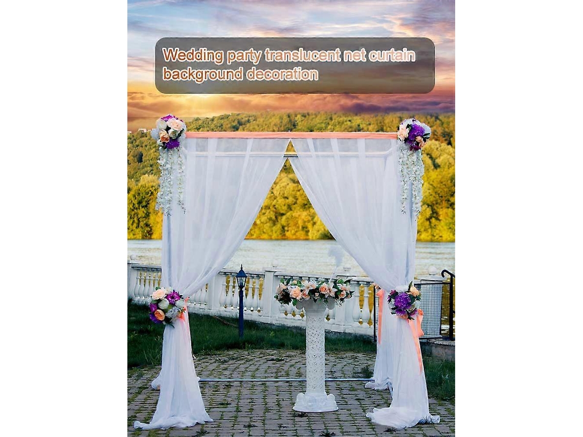 Cortina De Tecido Para Arco De Casamento, Transparente, Para Ambientes Internos, 150 X 250 Cm, Ideal Para Chá De Bebê E Festas Ao Ar Livre. PENGDSJE