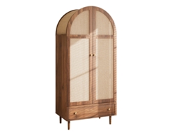 Guarda-roupa Com Gavetas, Portas De Madeira Revestidas Em Tecido De Linho, Amplo Espaço De Armazenamento, Guarda-roupa Para Quarto