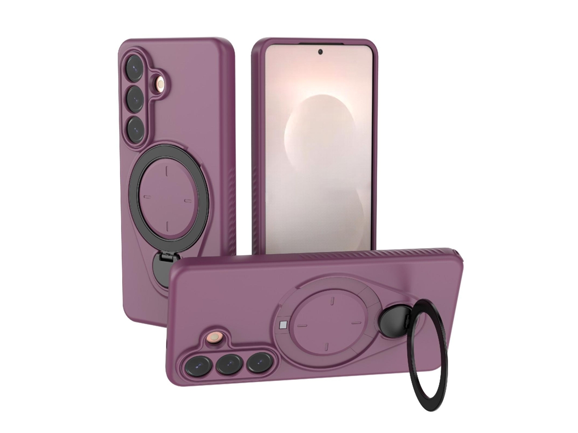 Capa Para Samsung Galaxy S26 À Prova De Choque Com Suporte Giratório De 360 ​​graus,roxo Gertiz