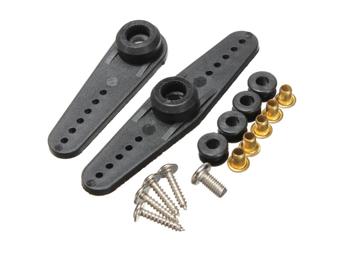 Conjunto de 3 Servos Analógicos com Engrenagens Metálicas de Alto Torque MG995 para Aeromodelos RC MDUG