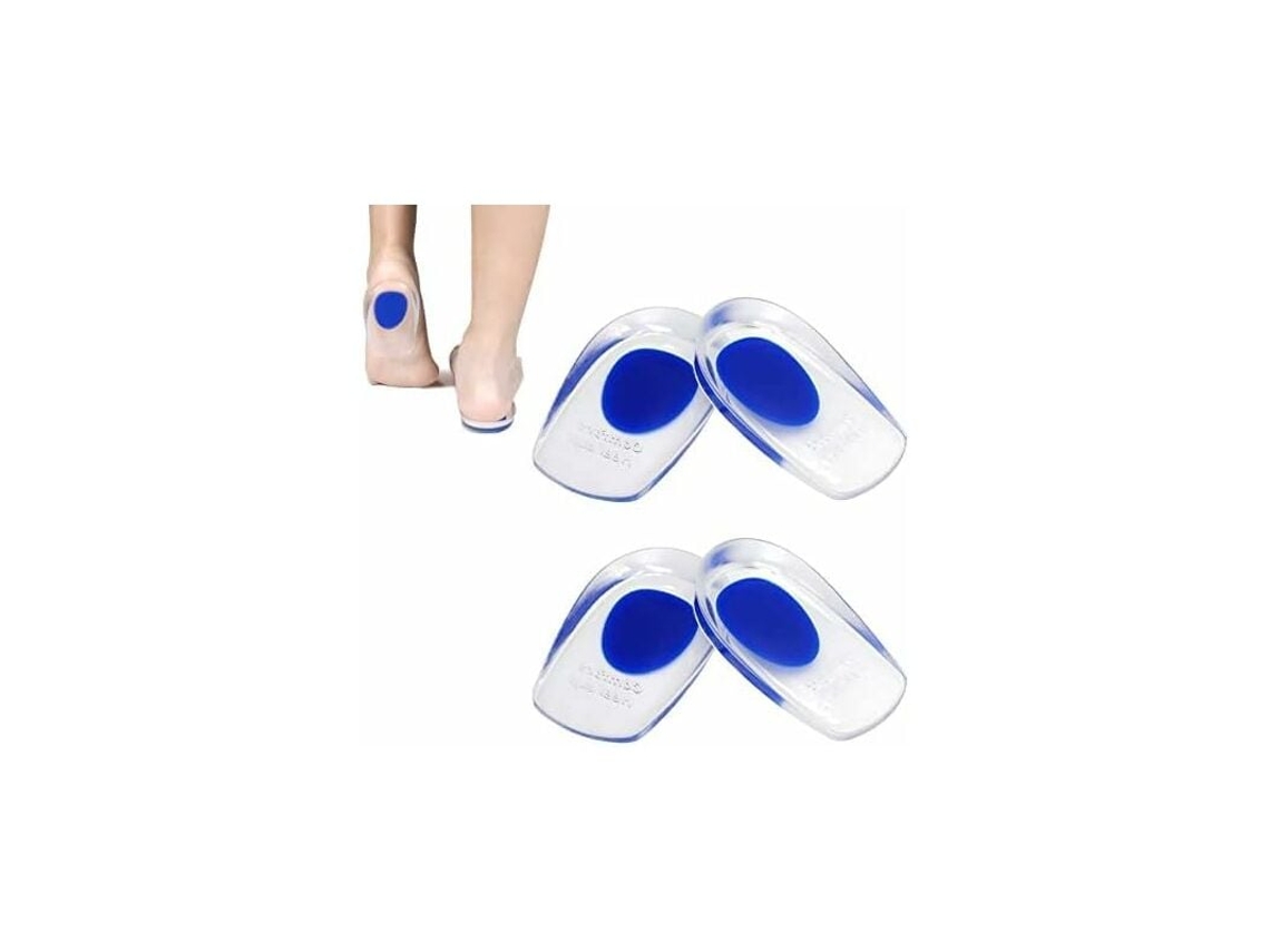 Pares De Calcanhares Em Gel De Silicone, Palmilhas Para Fascite Plantar, Calcanhares Em Gel Médico Para Alívio De Dor No Calcanhar E Cuidados Com Os