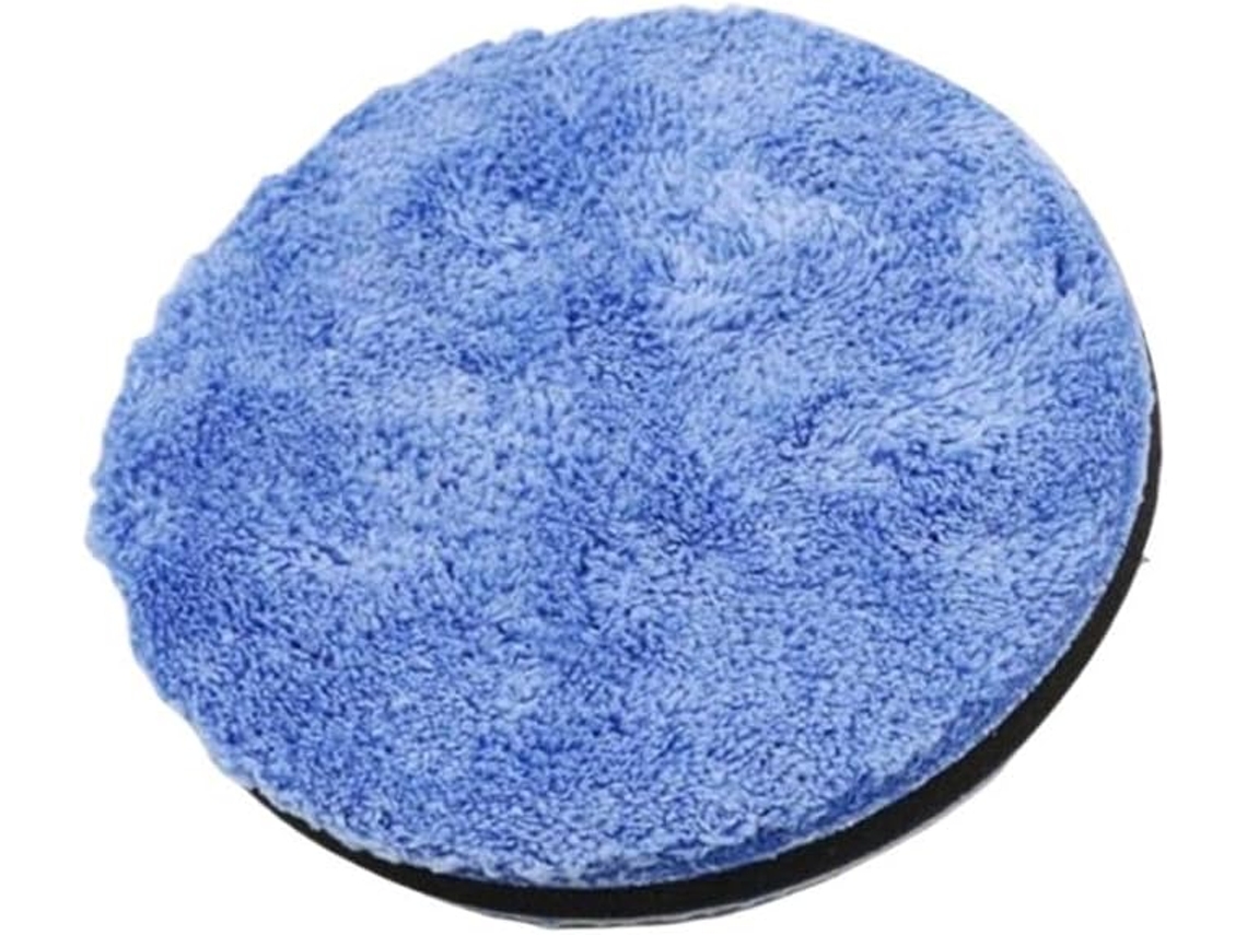 Boina De Polimento Microfibra, Esponja Macia Azul Para Encerar.